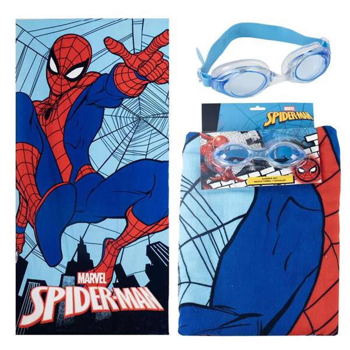 Toalha de Praia Spider-Man Azul escuro