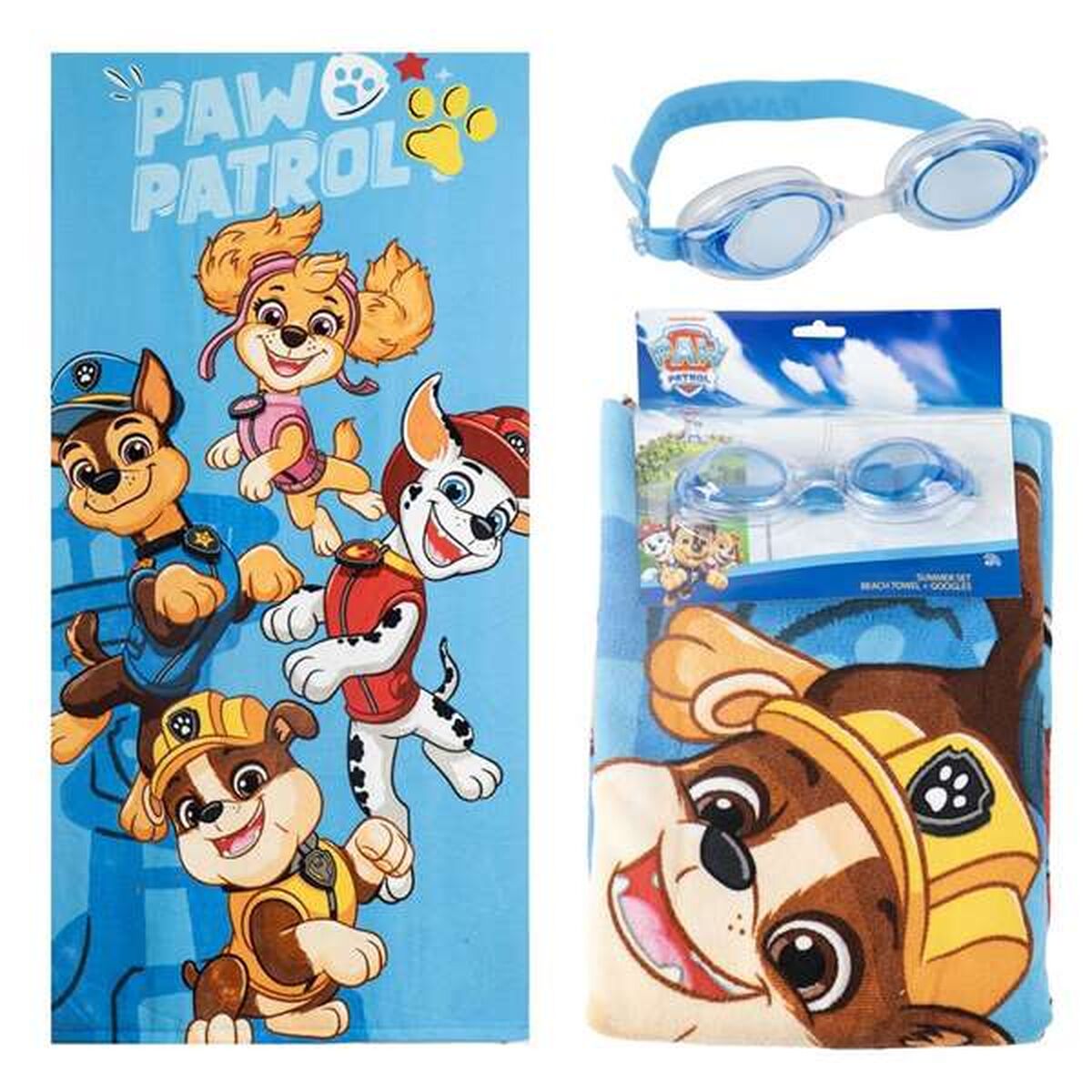 Toalha de Praia The Paw Patrol Azul
