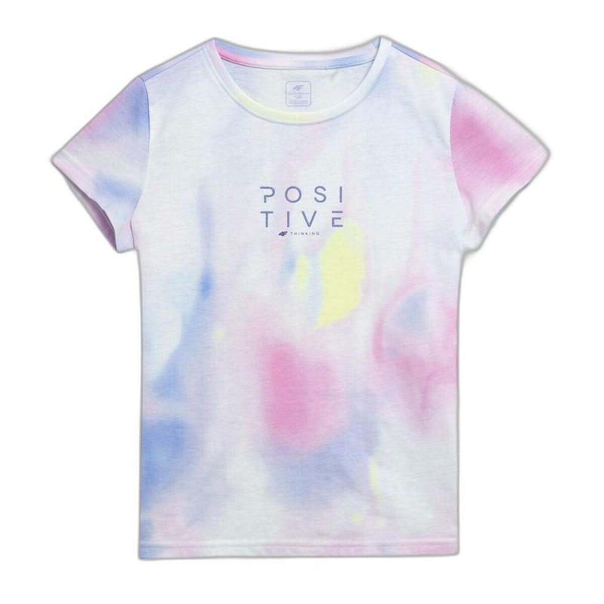 Camisola de Manga Curta Infantil 4F F382 Branco