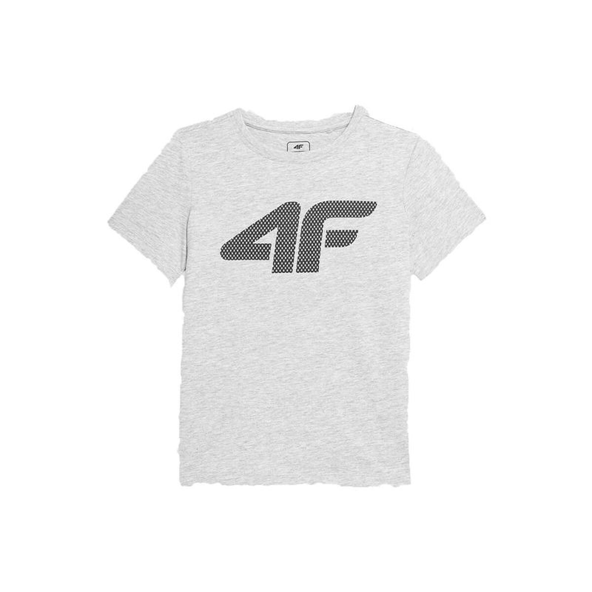 Camisola de Manga Curta Infantil 4F Cinzento