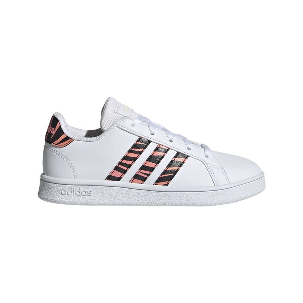 Sapatilhas de Desporto Infantis Adidas Grand Court Print Branco