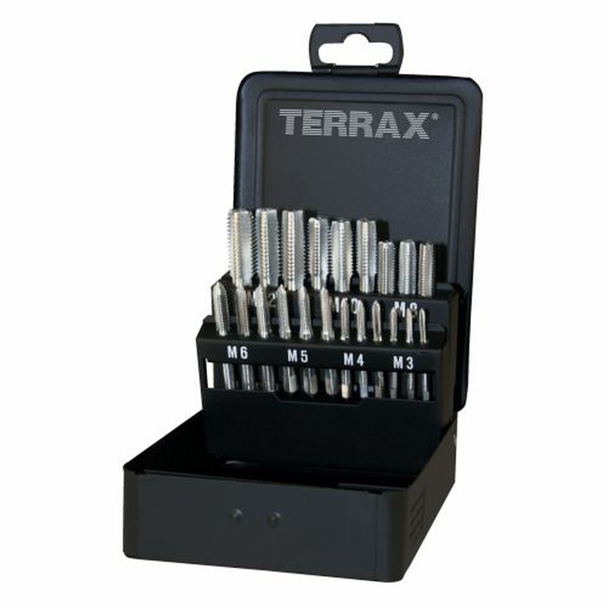 Jogo de machos para roscar manualmente TERRAX