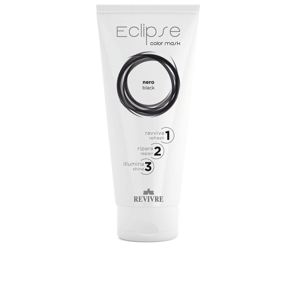 Máscara de coloração semipermanente Revivre ECLIPSE Preto black 200 ml