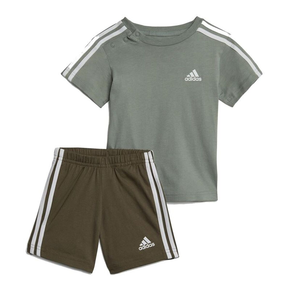 Conjunto de Desporto para Bebé Adidas 3 Stripes Sport Azul