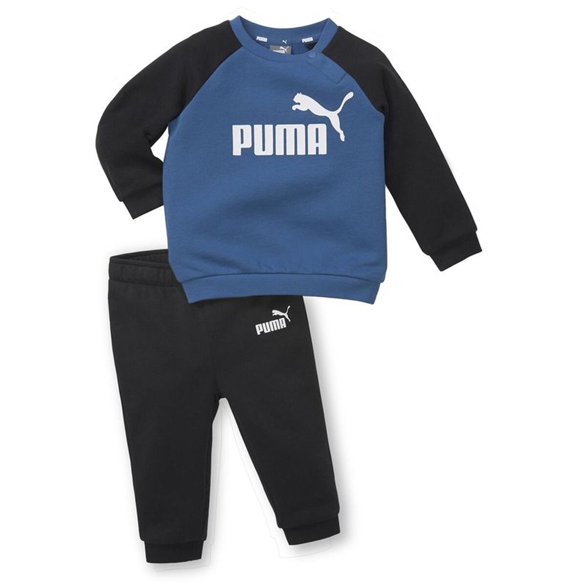 Conjunto de Desporto para Bebé Puma Minicats Essentials Raglan Preto