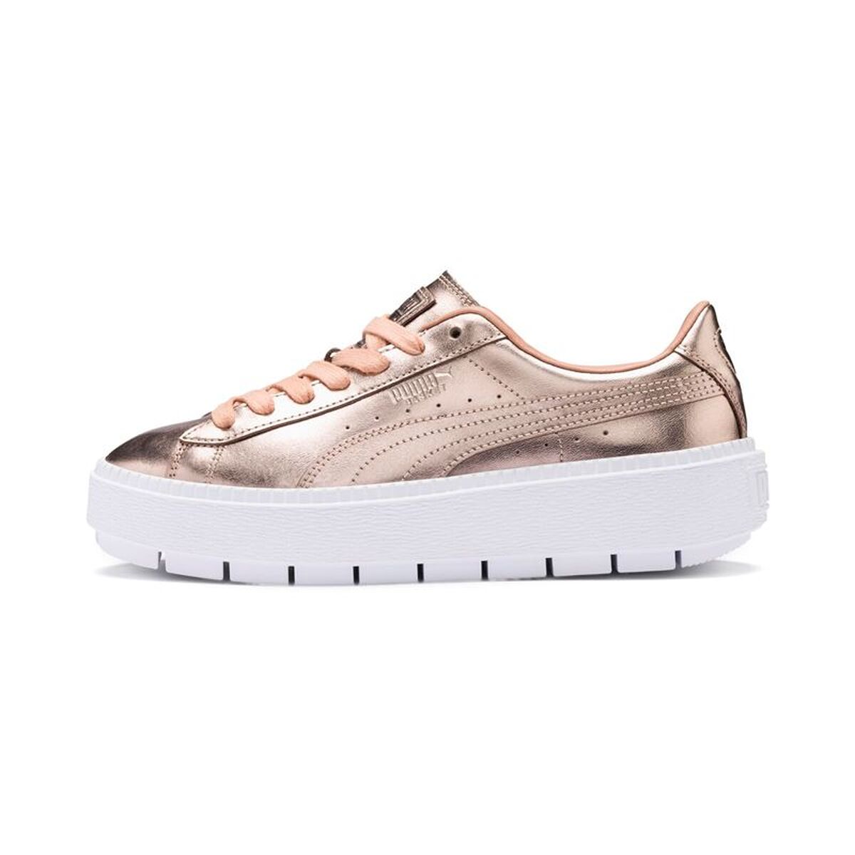 Sapatilhas de Desporto Mulher Puma Basket Platform Trace Luxe Castanho