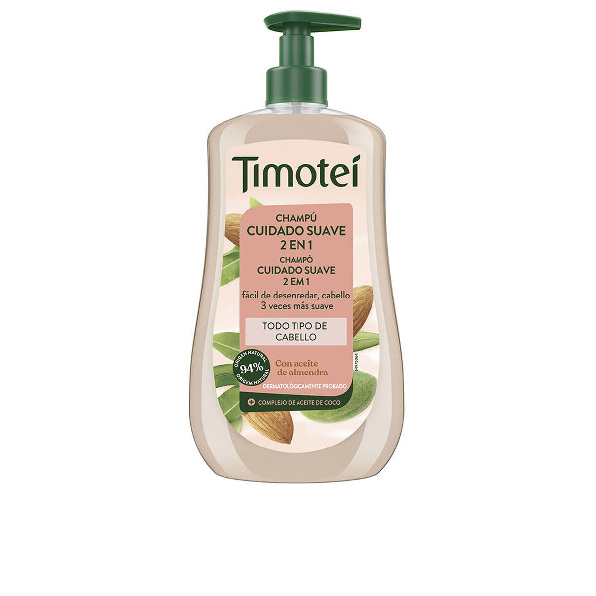 Champô Timotei TIMOTEI 2 EN 1 ALMENDRAS 600 ml