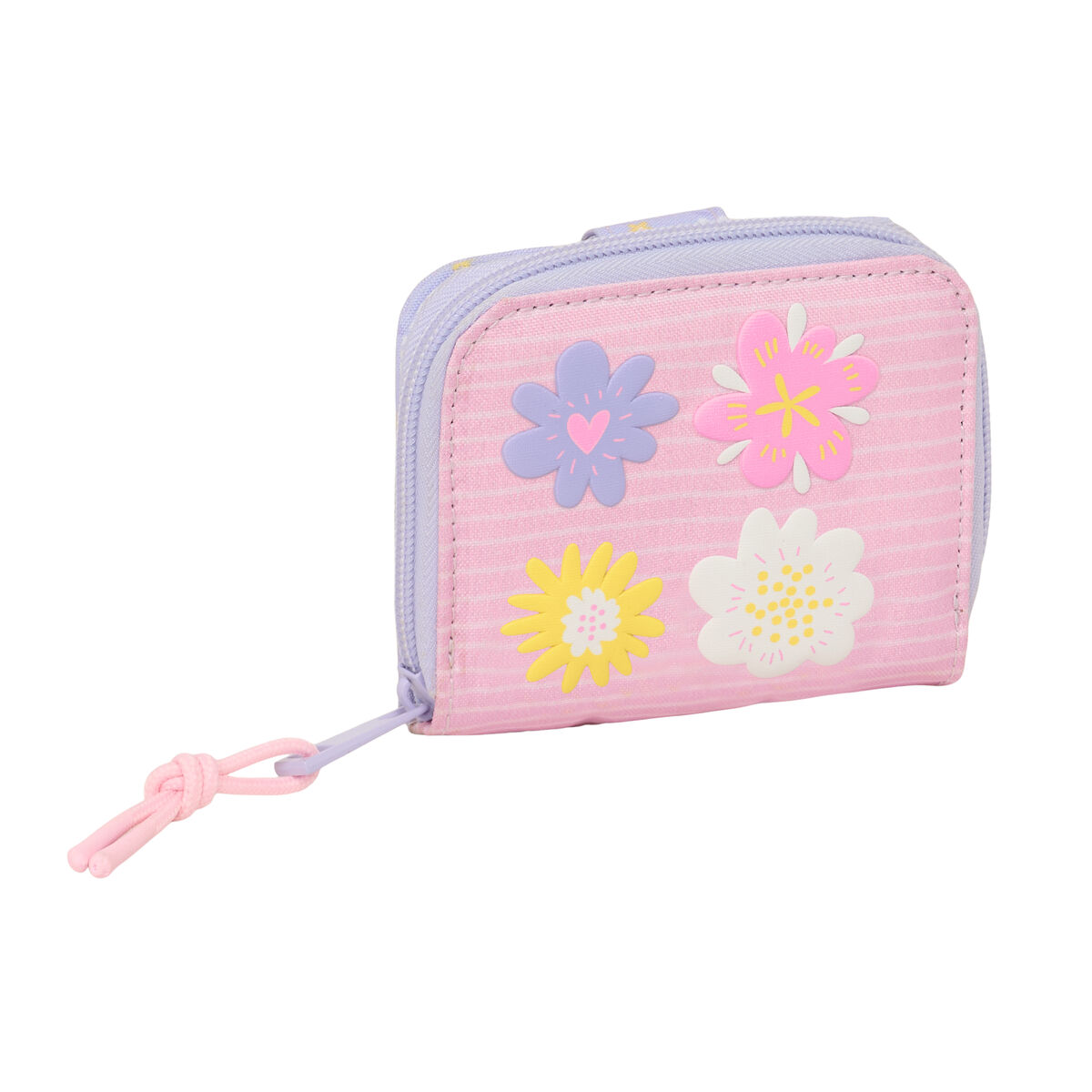 Carteira Safta Bouquet Cor de Rosa Lilás