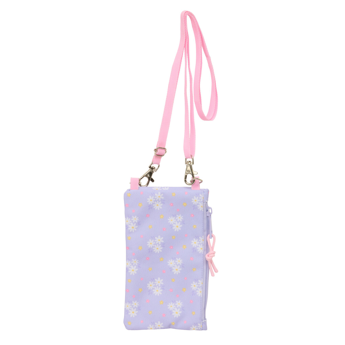 Porta-moedas Safta Bouquet Cor de Rosa Lilás