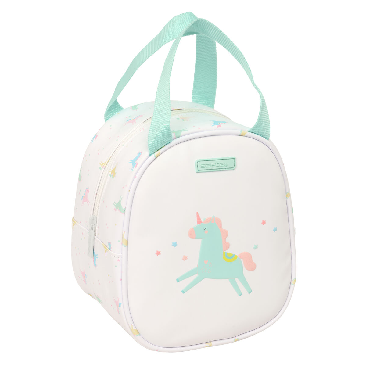 Porta-merendas Térmico Safta Unicornio Bege 19 x 22 x 14 cm