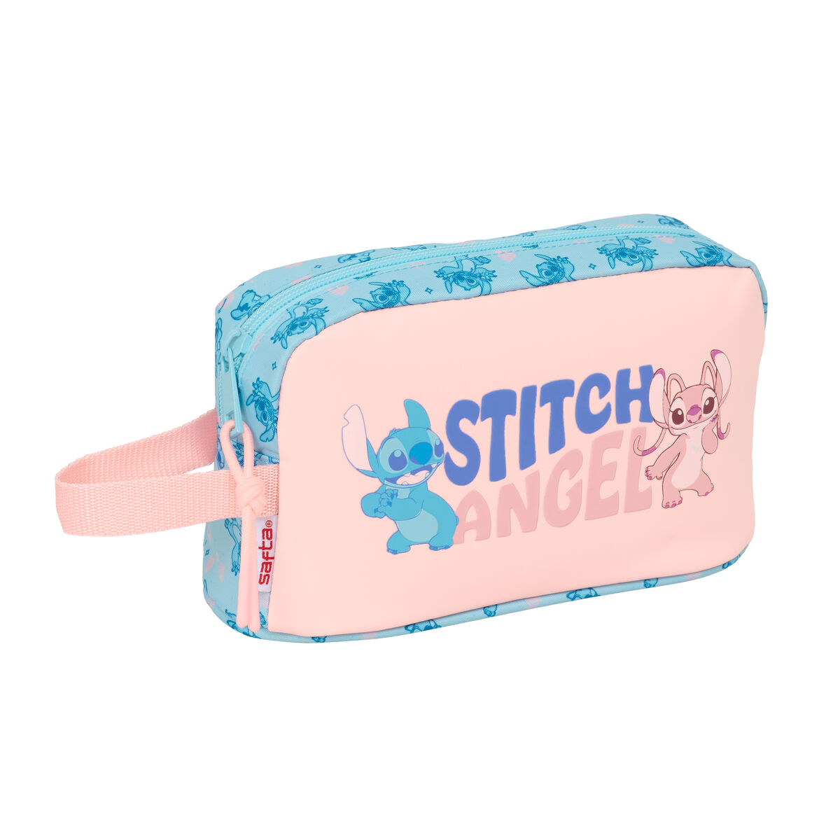 Porta-merendas Térmico Lilo & Stitch Ohana Azul Cor de Rosa 21,5 x 12 x 6,5 cm