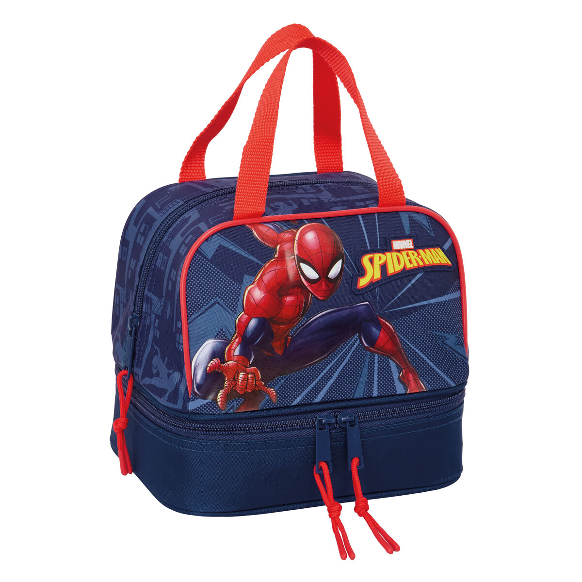 Porta-merendas Térmico Spider-Man Azul 20 x 20 x 15 cm