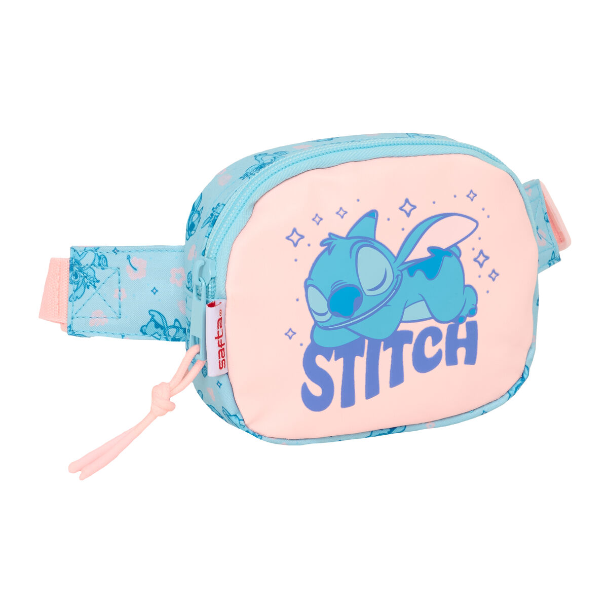 Bolsa de Cintura Lilo & Stitch Ohana Azul Claro 14 x 11 x 4 cm