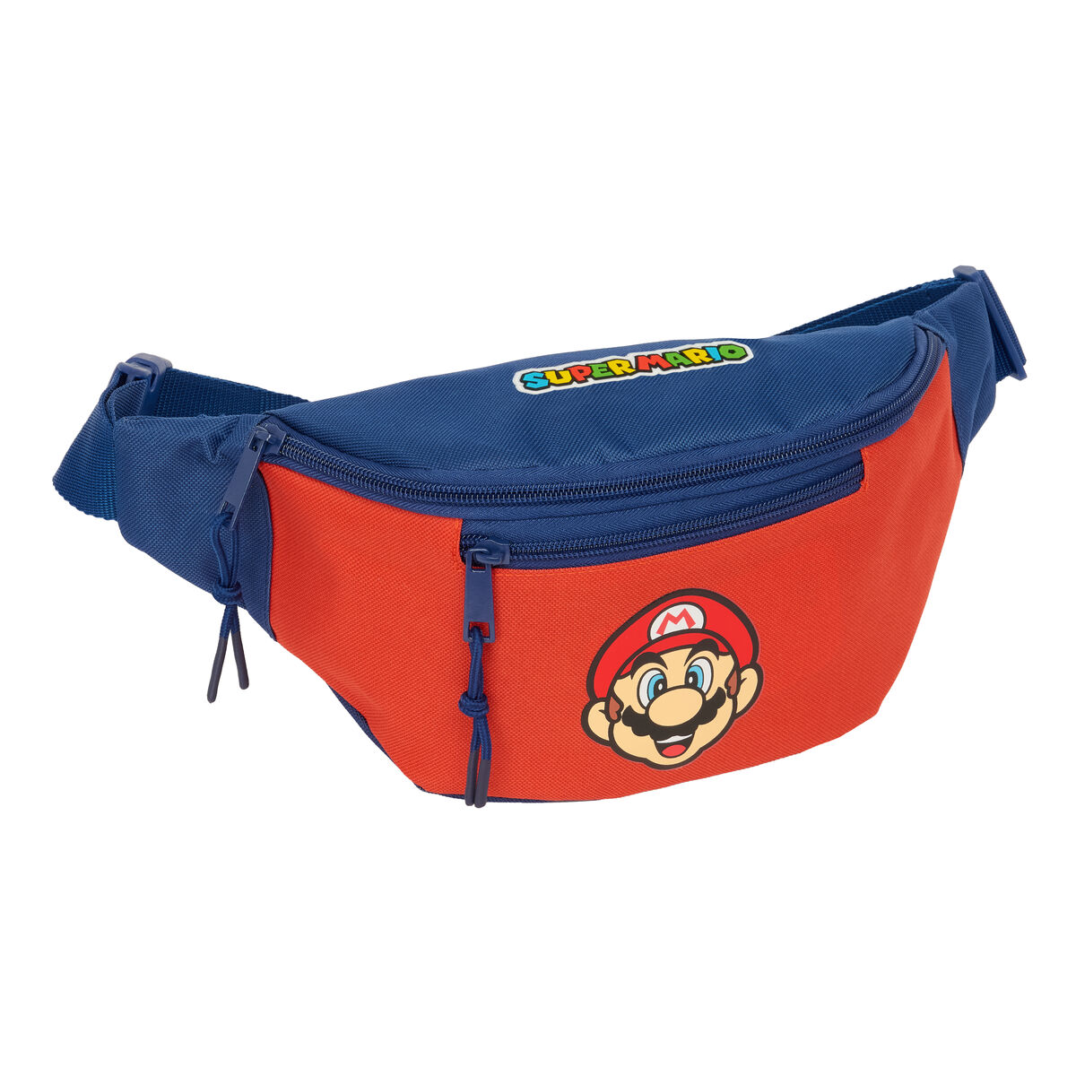 Bolsa de Cintura Super Mario Mamma mia Vermelho Azul Marinho 23 x 12 x 9 cm
