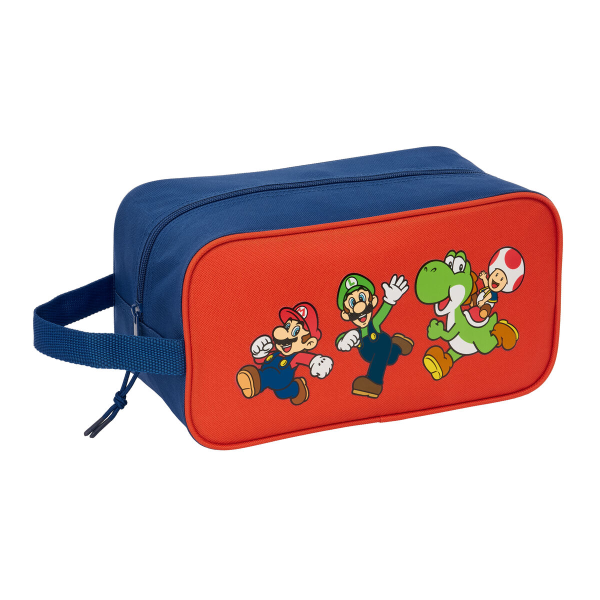 Bolsa para Sapatos de Viagem Super Mario Mamma mia Vermelho Azul Marinho 29 x 15 x 14 cm