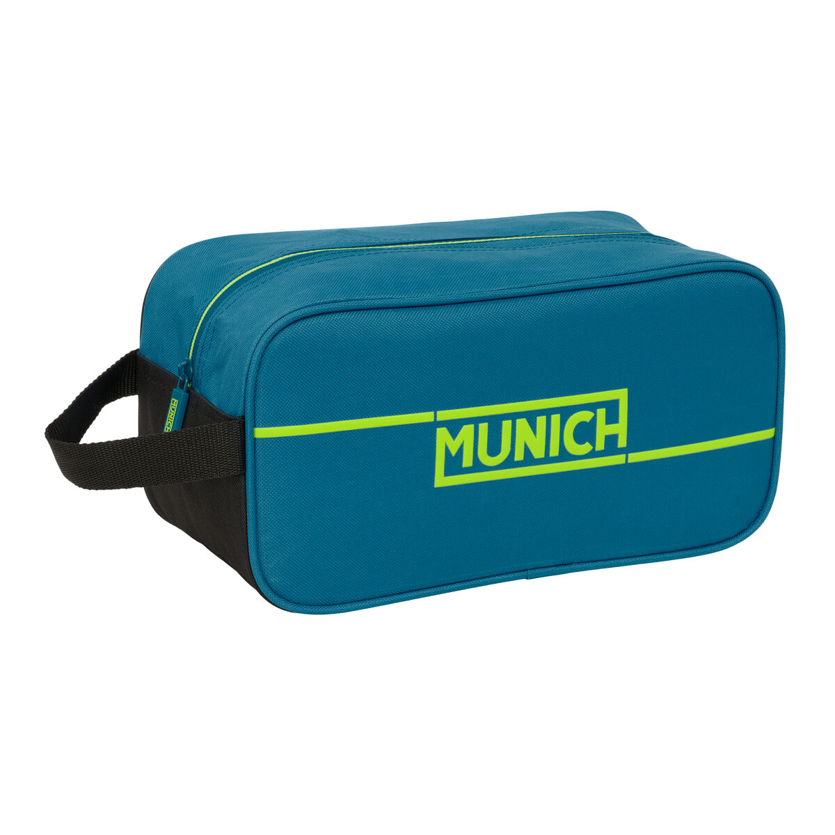 Bolsa para Sapatos de Viagem Munich Land Preto Verde 29 x 15 x 14 cm