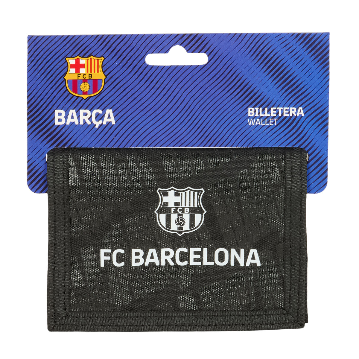 Carteira F.C. Barcelona Preto 12,5 x 9,5 x 1 cm