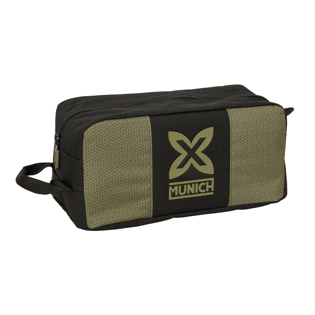 Bolsa para Sapatos de Viagem Munich West Preto Verde 34 x 15 x 18 cm