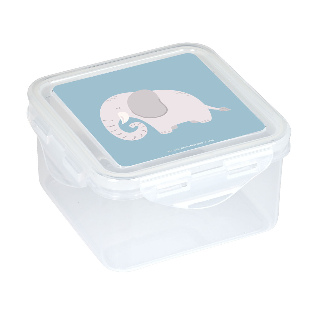 Lancheira Safta Elefante Azul Infantil