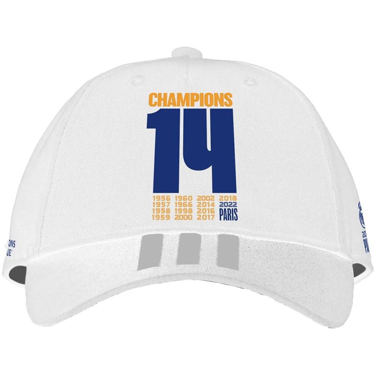 Boné de Desporto Adidas Real Madrid UCL Champions Branco Tamanho único
