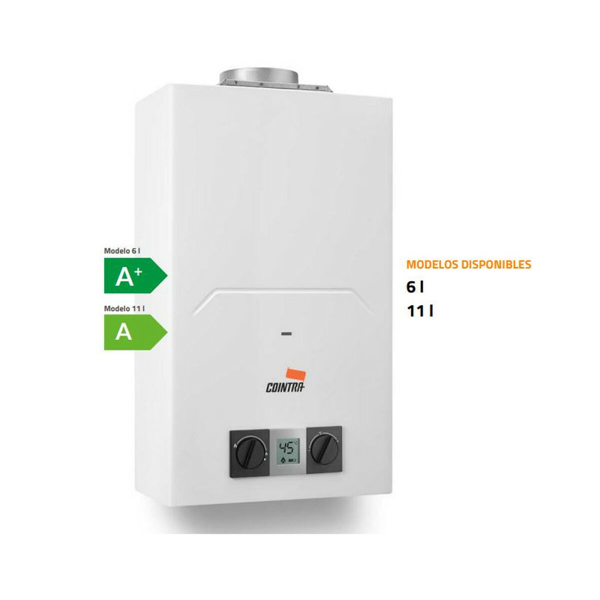 Aquecedor a gás Cointra CADI 11 BUT Branco