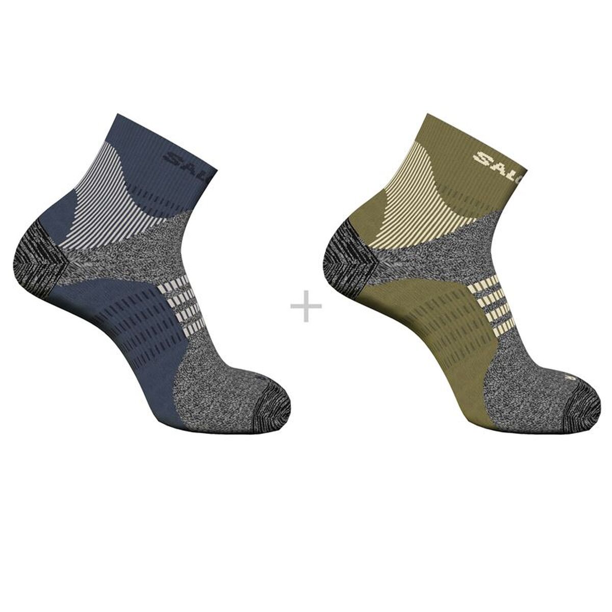 Meias de Desporto Salomon X Ultra Access Quarter Azeitona 2 pares