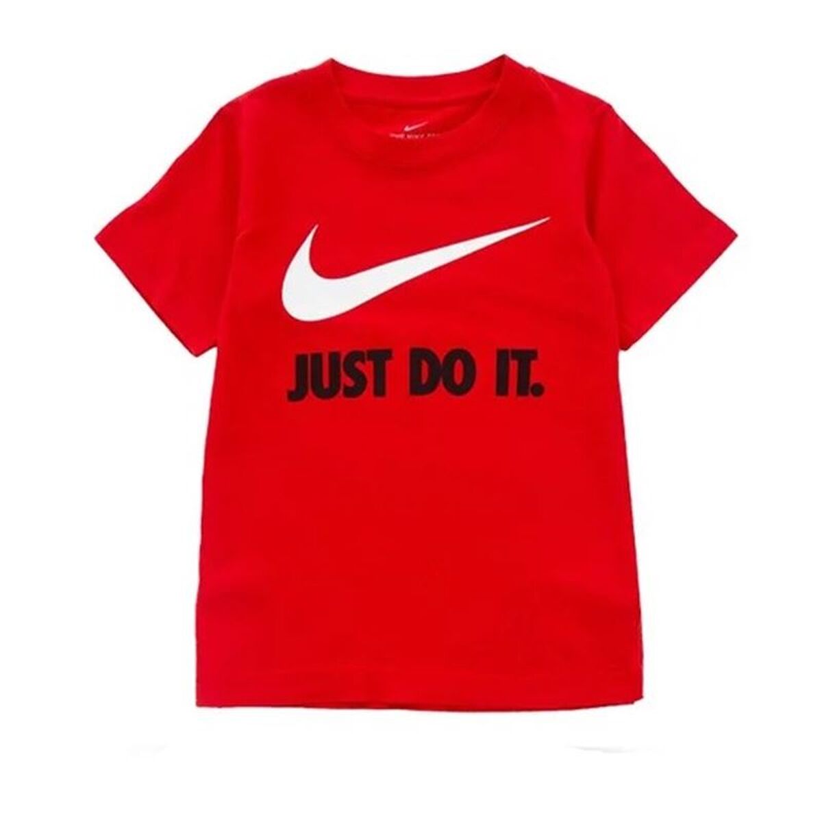 Camisola de Manga Curta Infantil Nike Swoosh Vermelho