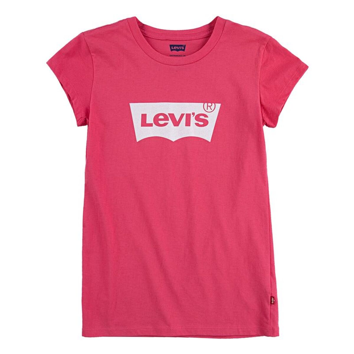 Camisola de Manga Curta Infantil Levi's Batwing Girl Pink
