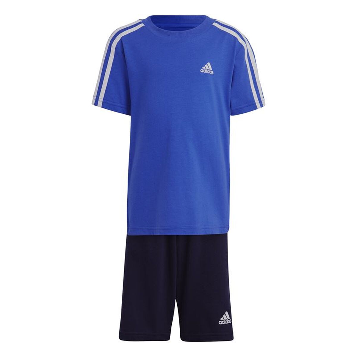 Conjunto Desportivo para Crianças Adidas 3S Co Azul
