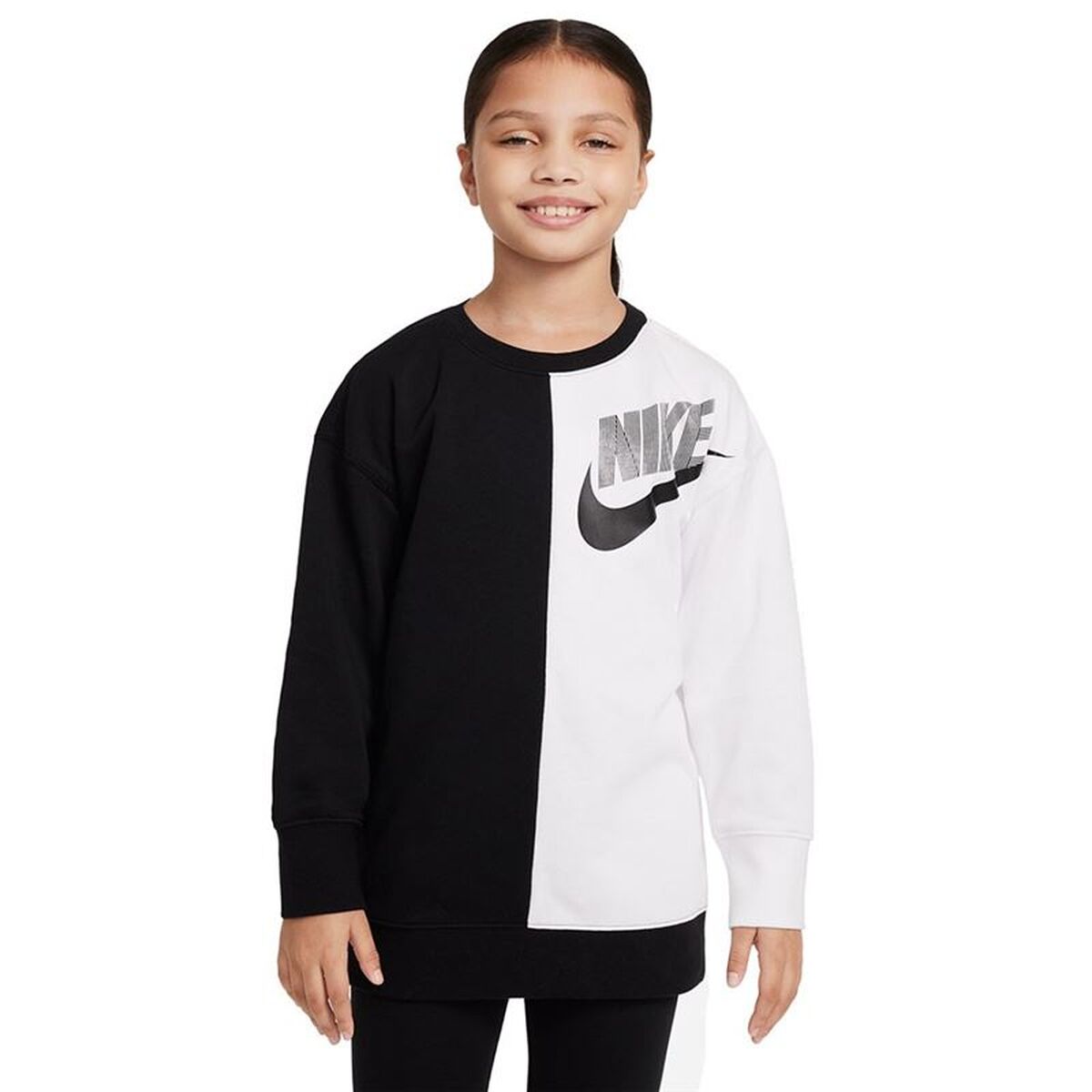 Camisola sem Capuz Menina Nike Sportswear Preto