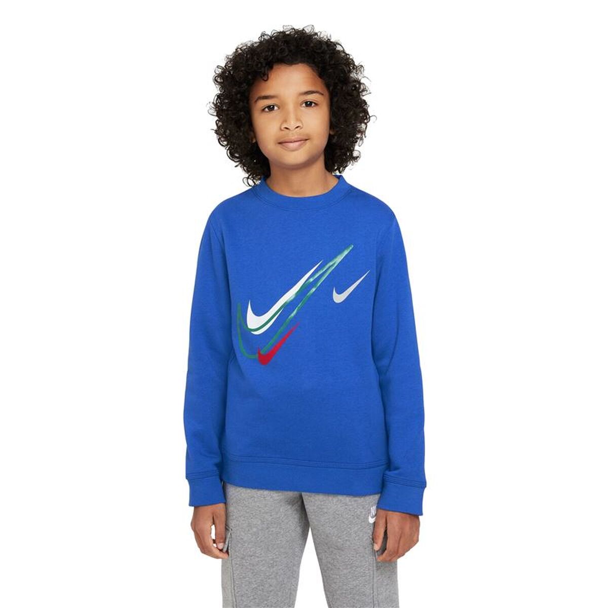 Polar sem Capuz Criança Nike NSW SOS FLC CREW Azul