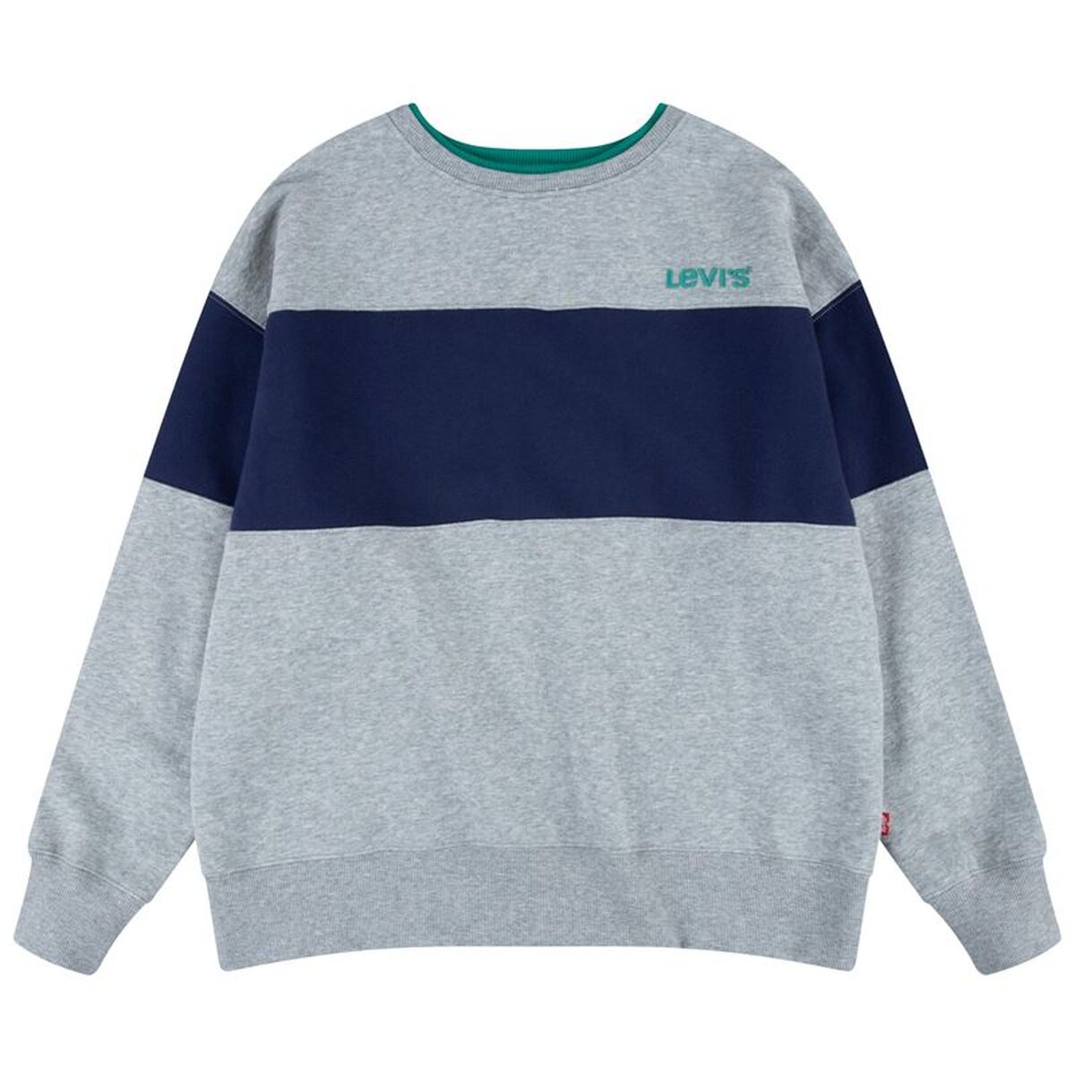 Polar sem Capuz Criança Levi's Colorblock Crewneck Cinzento claro