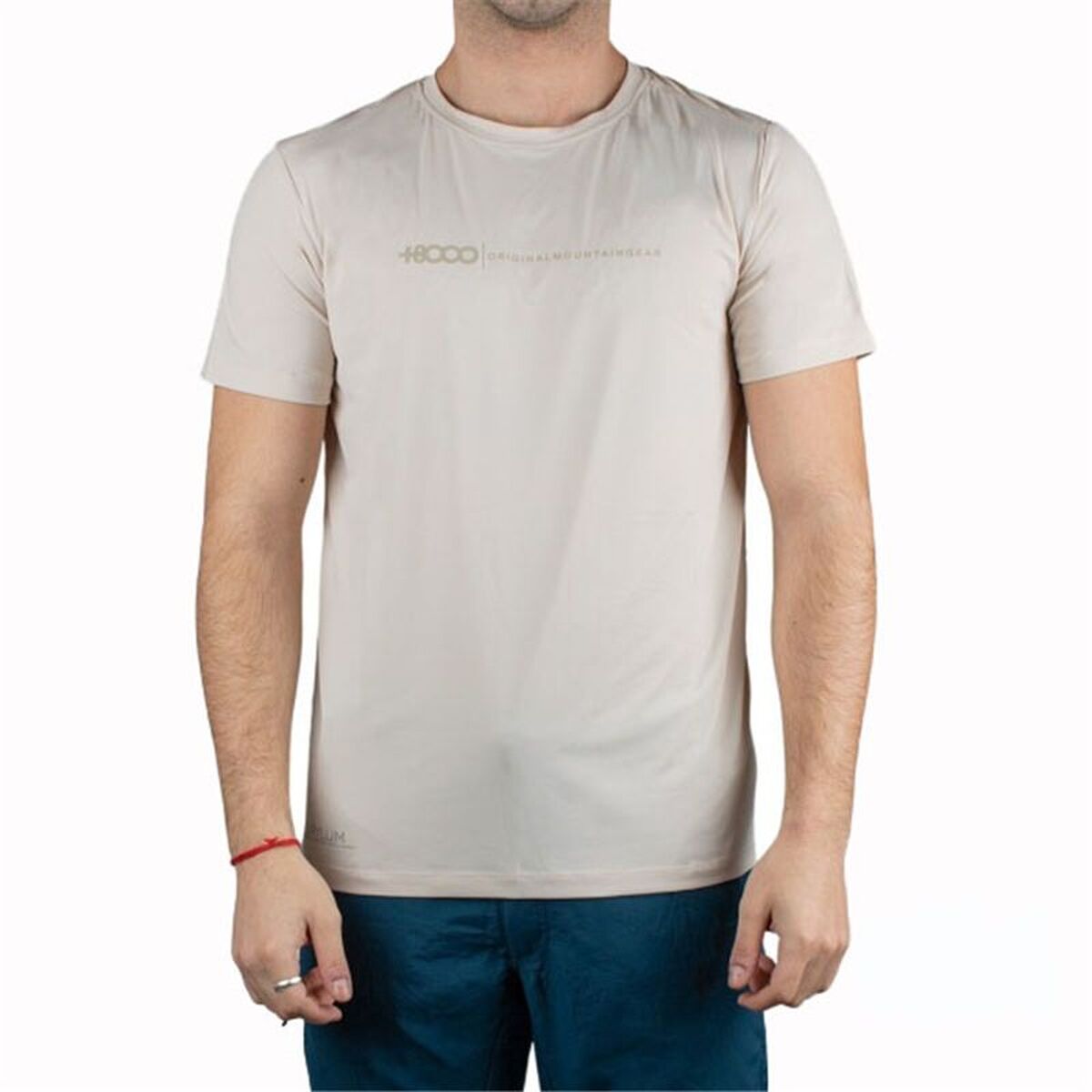 Camisola de Manga Curta Homem +8000 UVERO-050 Bege