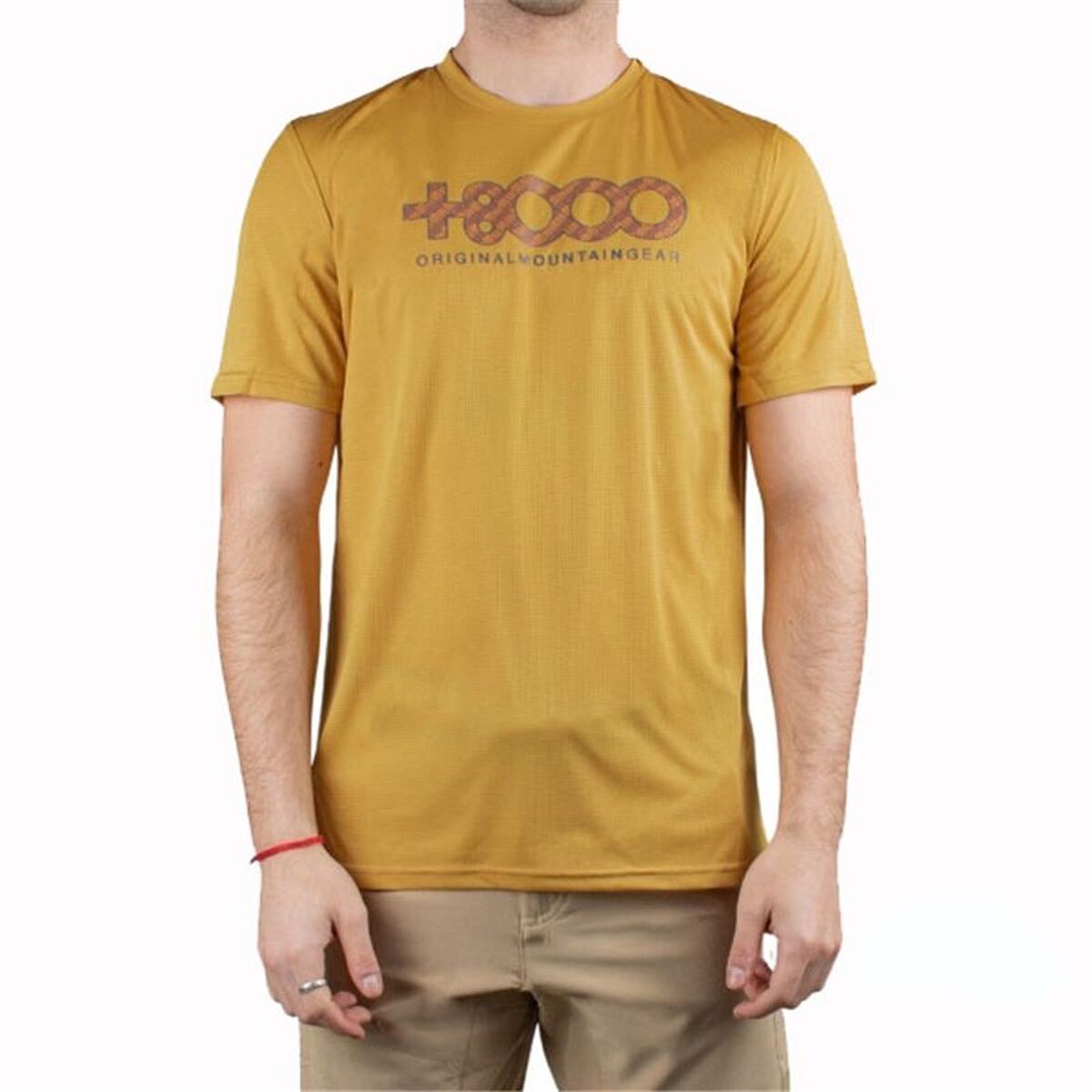 Camisola de Manga Curta Homem +8000 USAME-078 Dourado