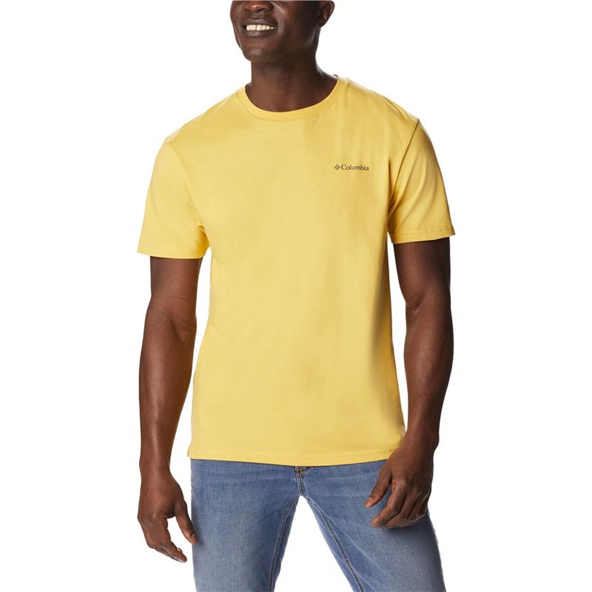 Camisola de Manga Curta Homem Columbia 1834041742 Amarelo