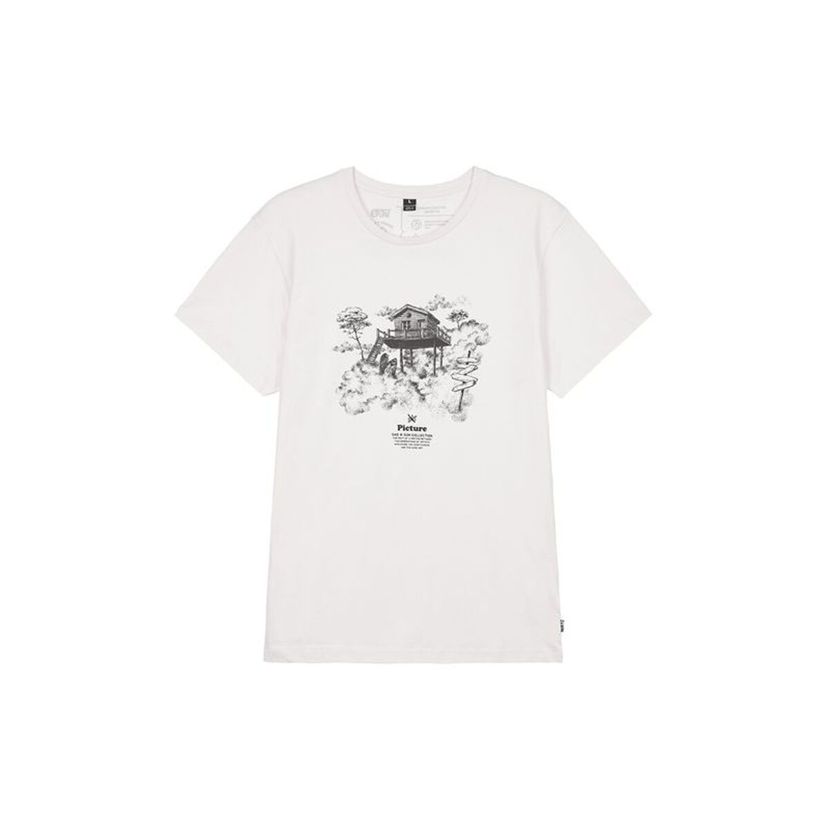Camisola de Manga Curta Homem Picture MTS1056.A Branco S