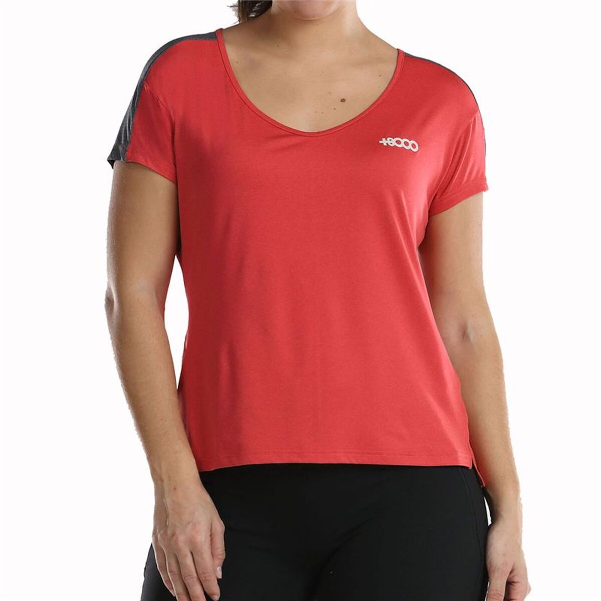 Camisola de Manga Curta Mulher +8000 NOVAR-169 Vermelho