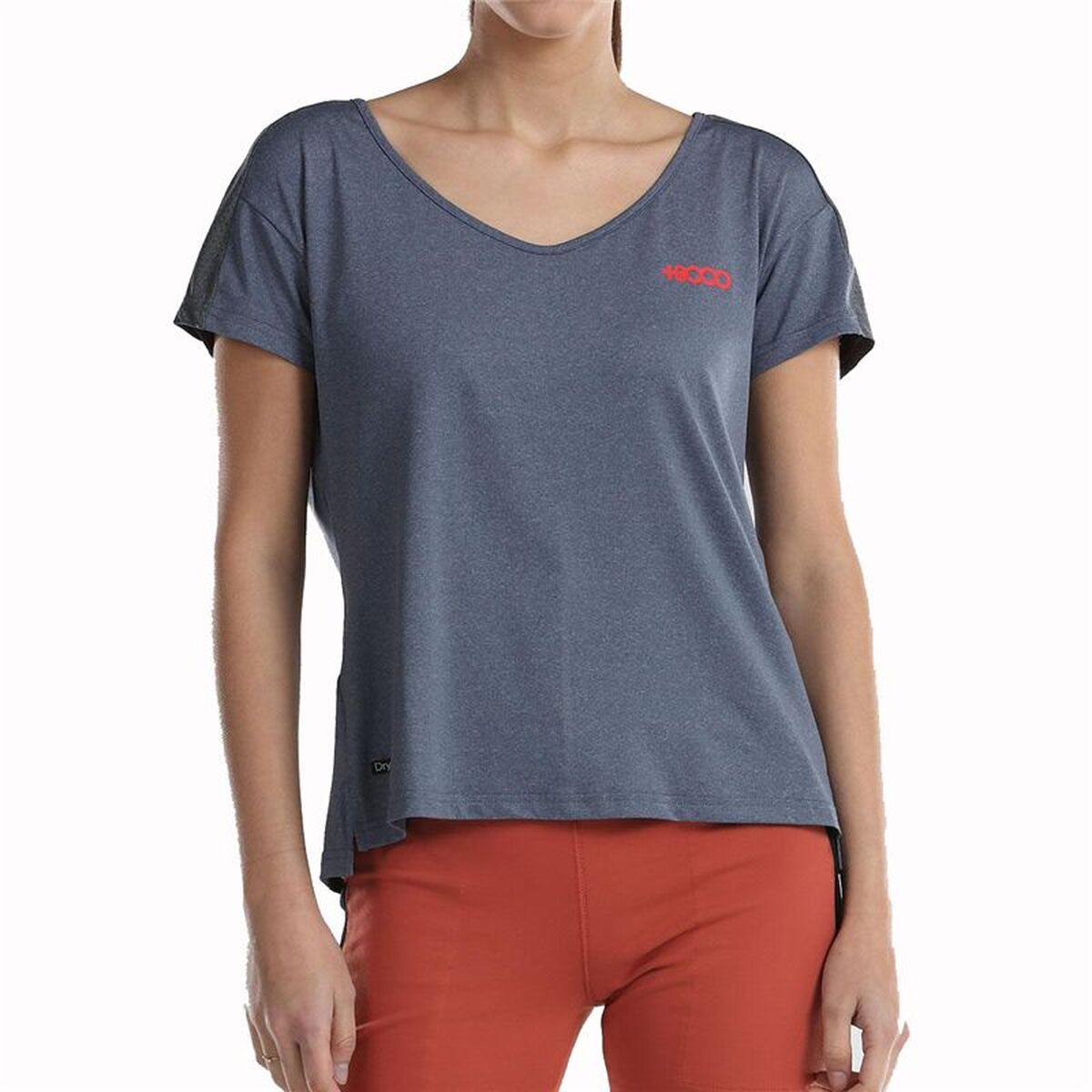 Camisola de Manga Curta Mulher +8000 NOVAR-293 Cinzento