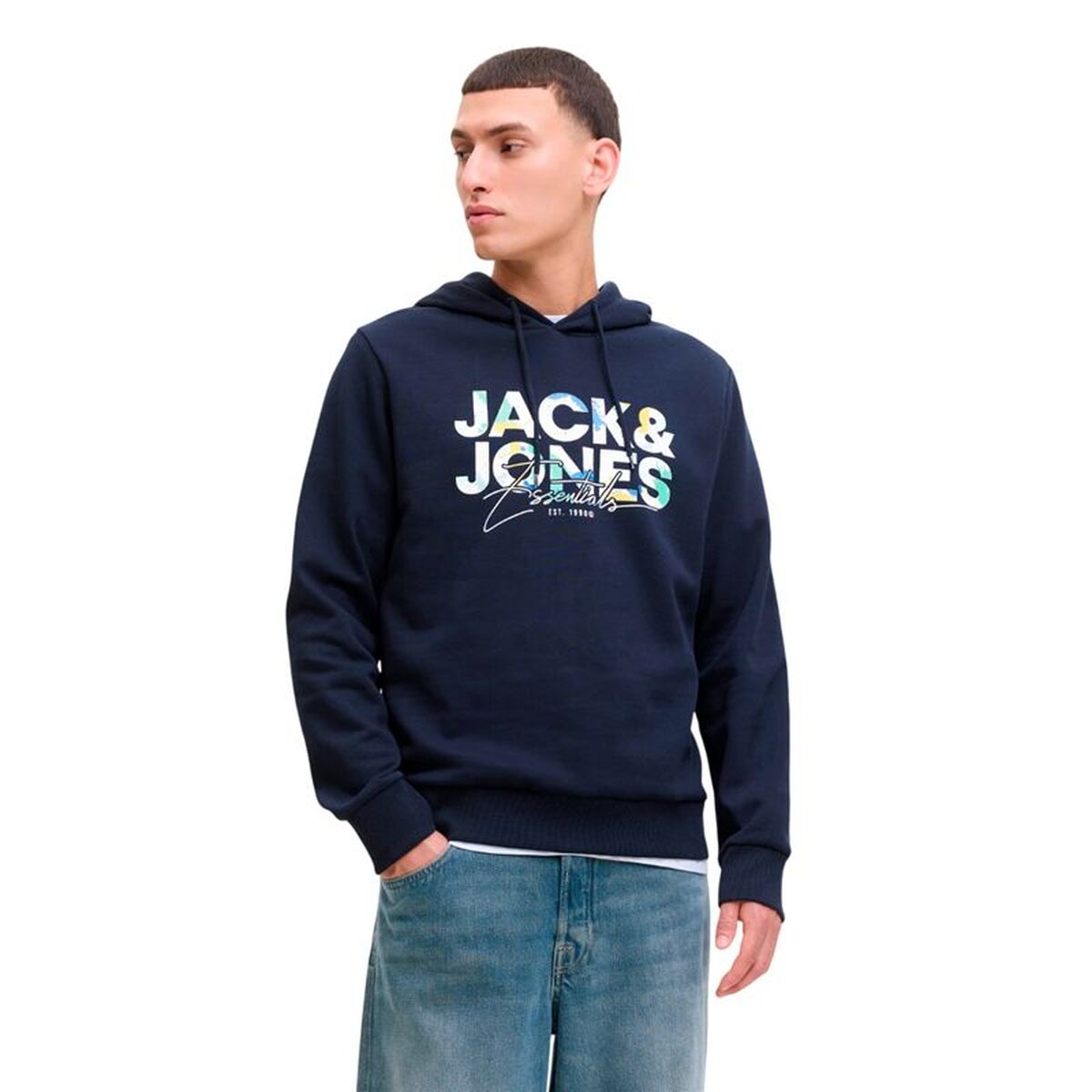Polar com Capuz Homem Jack & Jones Jjgeplas Sweat Hood Ln