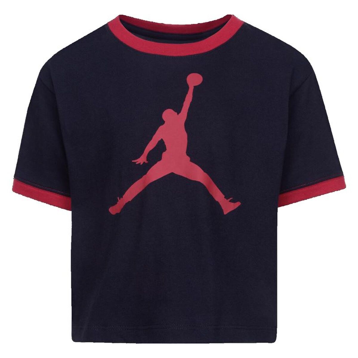 Camisola de Manga Curta Infantil Nike Essentials Ringer Preto