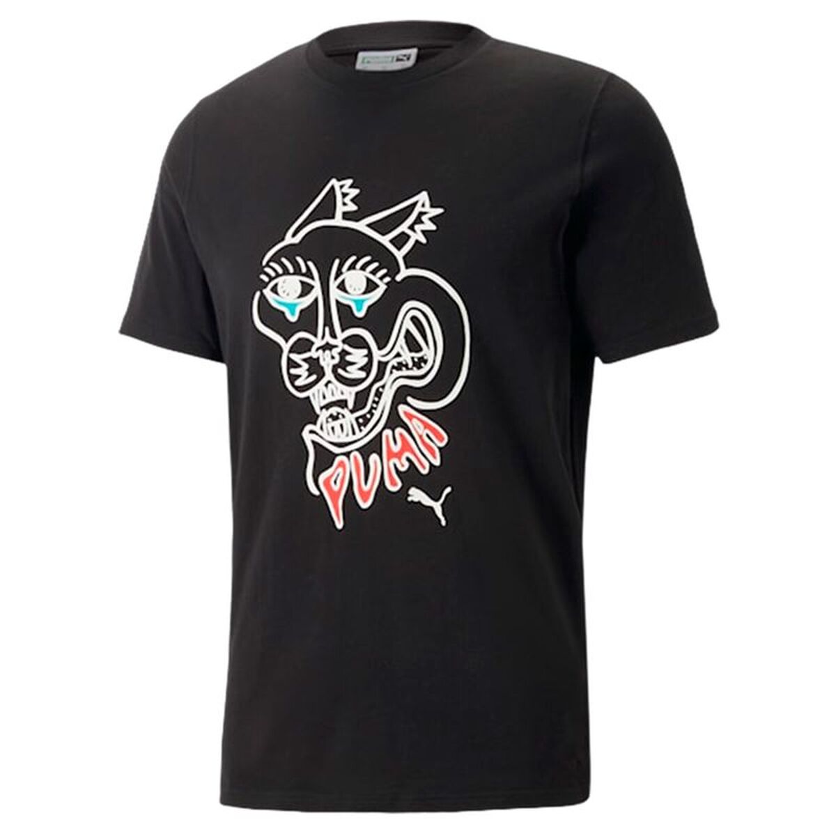 Camisola de Manga Curta Homem Puma Graphic Preto