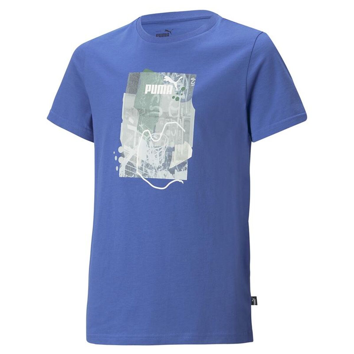 Camisola de Manga Curta Infantil Puma Essentials+ Street Art Grap