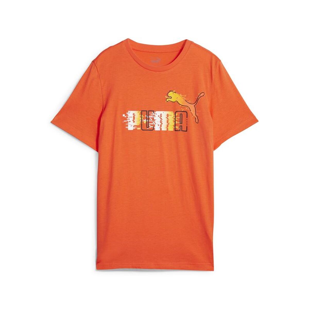 Camisola de Manga Curta Infantil Puma Ess+ Futureverse Laranja