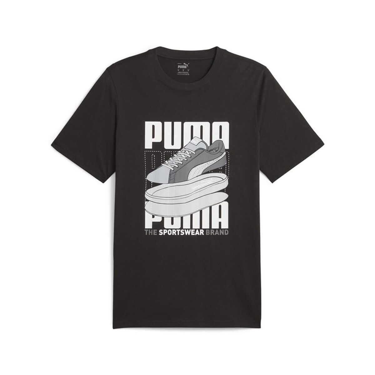 Camisola de Manga Curta Homem Puma Graphiccs Sneaker Preto