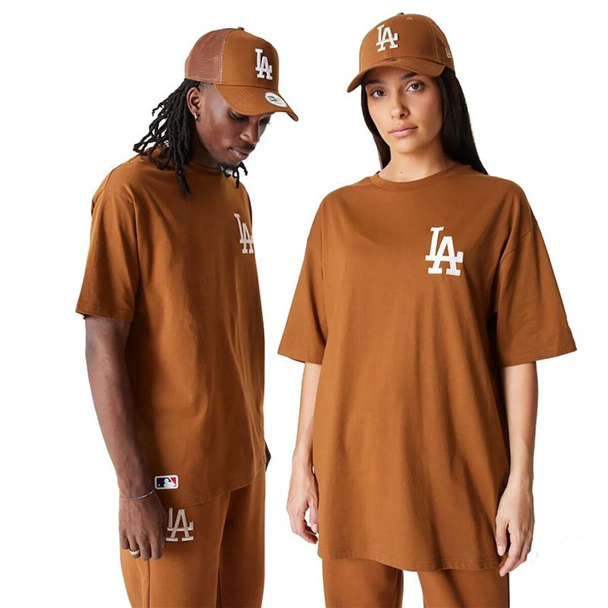 Camisola de Manga Curta Homem New Era League Essentials Dourado