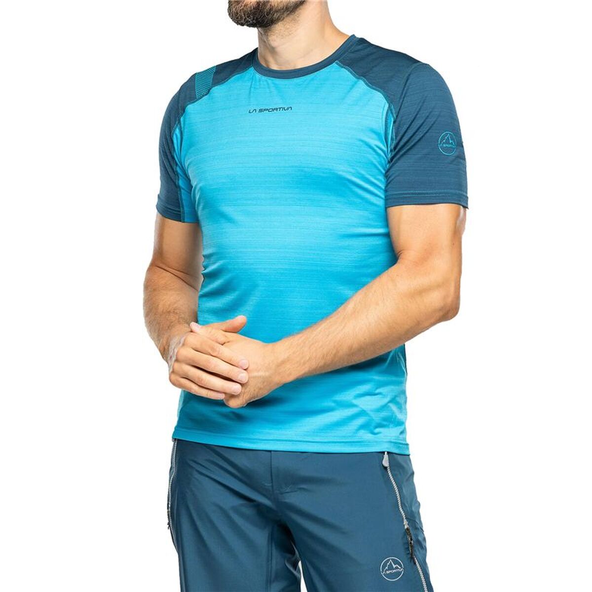 Camisola de Manga Curta Homem La Sportiva Sunfire Azul celeste