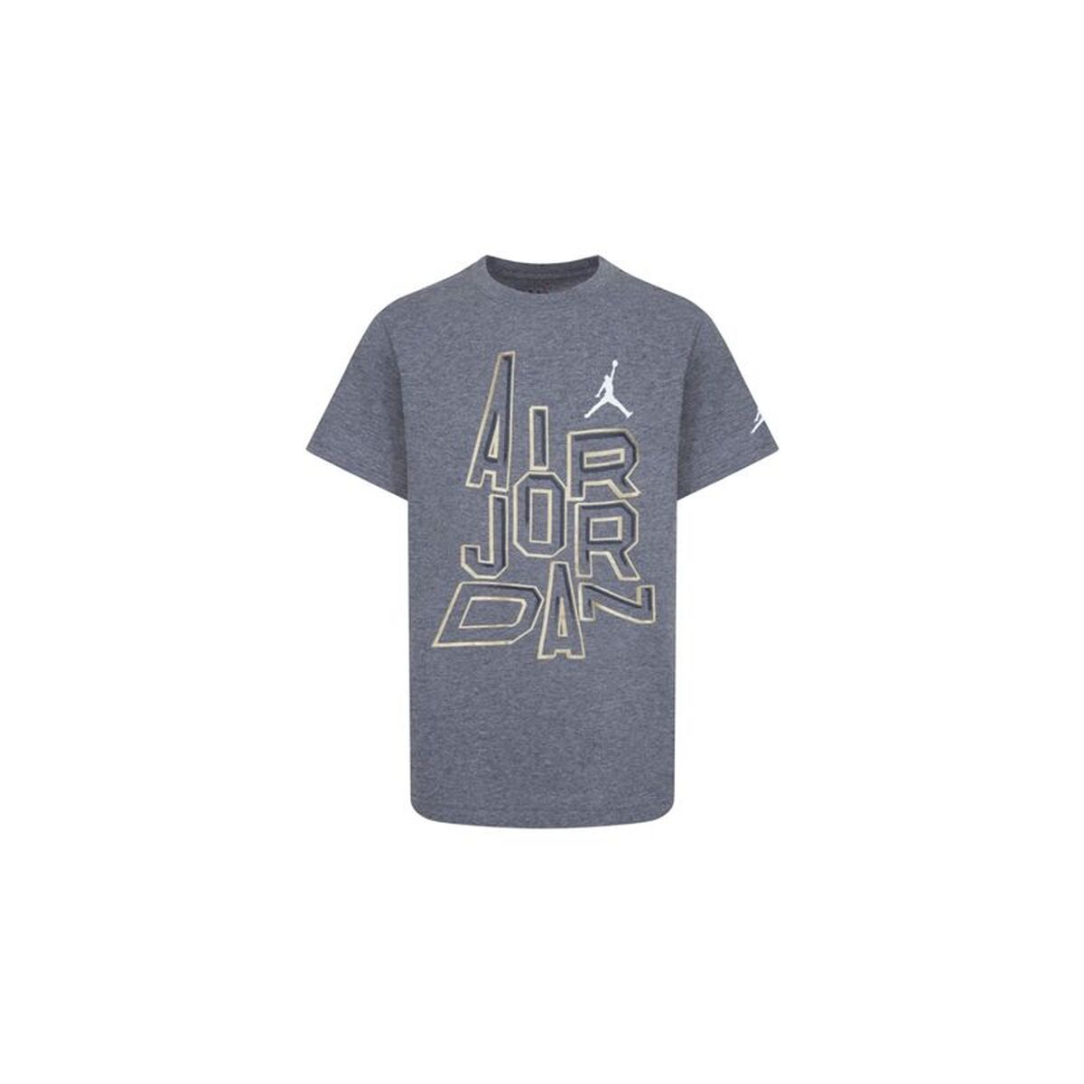 Camisola de Manga Curta Infantil Jordan Jordan 23 Gold Line Cinzento escuro