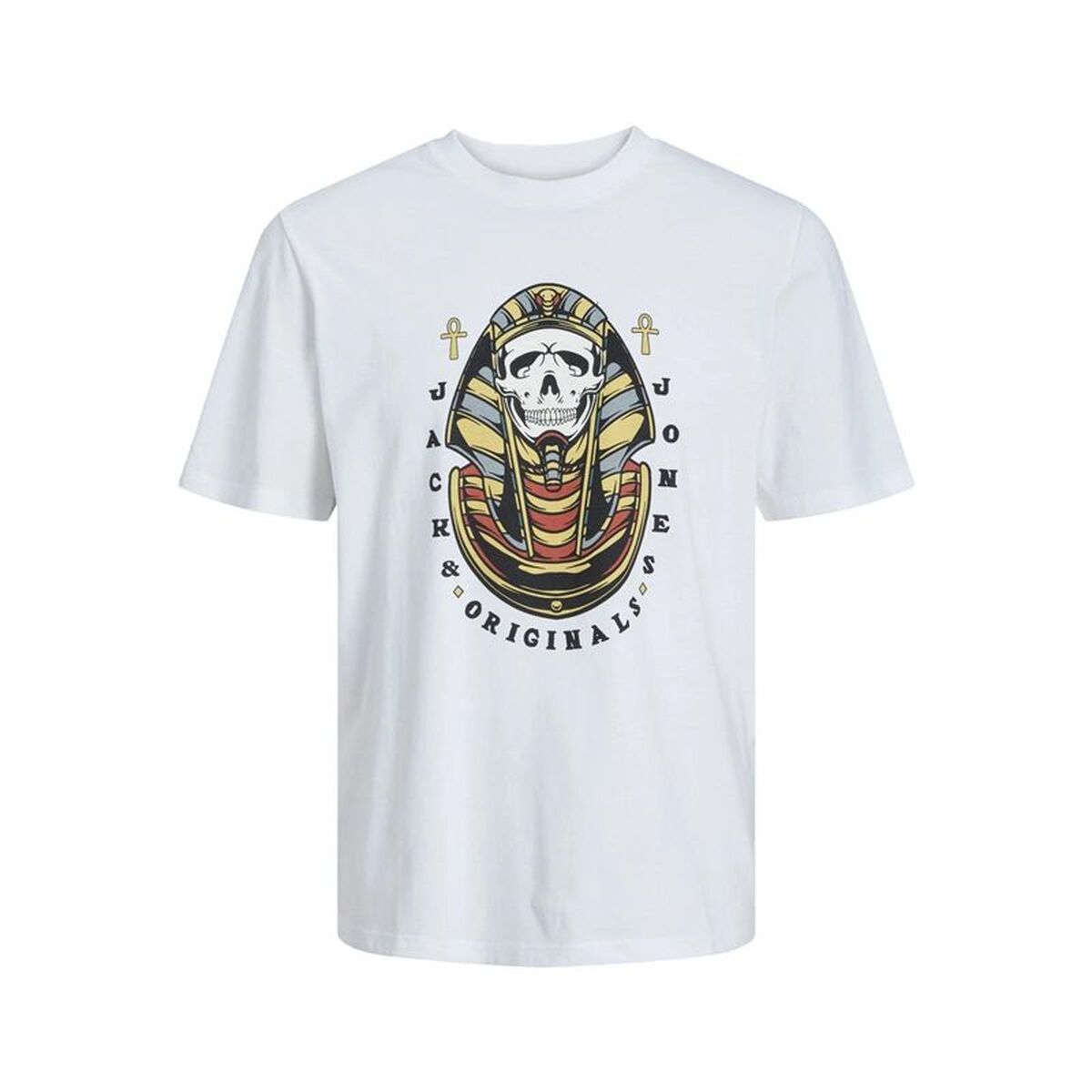 Camisola de Manga Curta Infantil Jack & Jones Jorheavens Crew Neck Branco