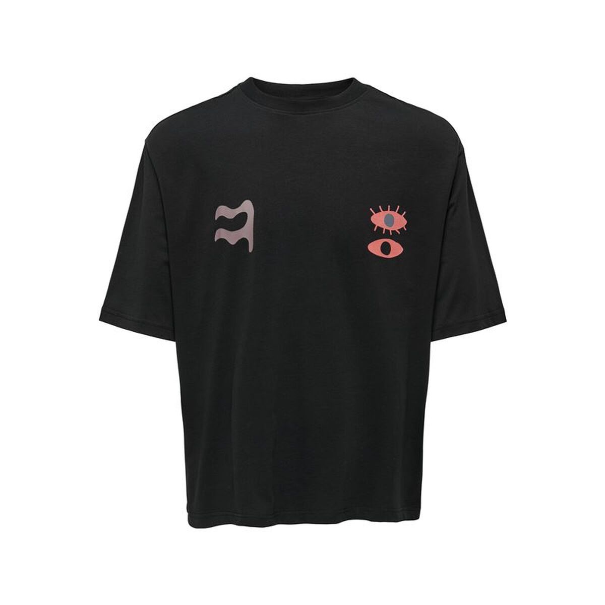 Camisola de Manga Curta Homem Only & Sons Onslenny Ovz Element Preto