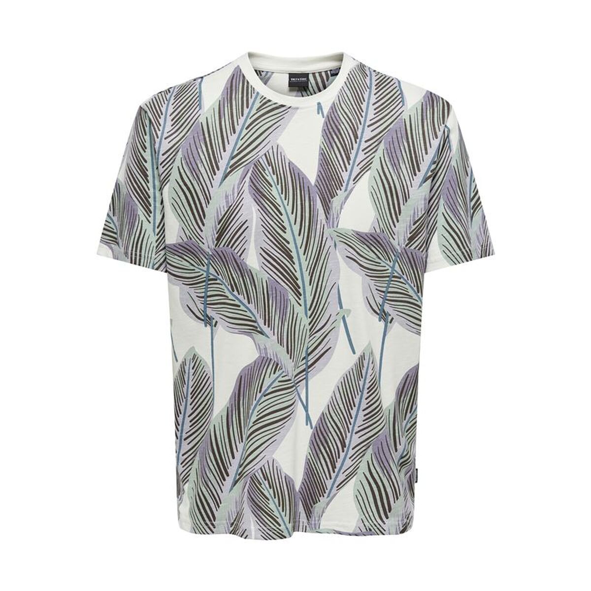 Camisola de Manga Curta Homem Only & Sons Onskobe Reg Azul